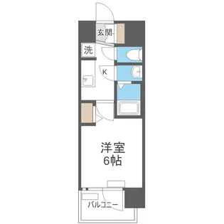 プレサンス桜川グロワール【4階】の間取り