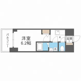 エスリード阿波座プライムコート【8階】の間取り