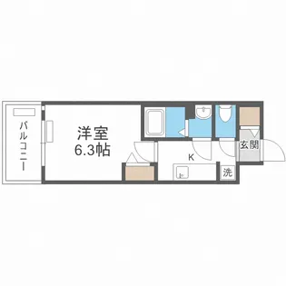 プレサンス森ノ宮 THEゲート【6階】の間取り