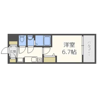 レシオス新大阪NORTH【10階】の間取り