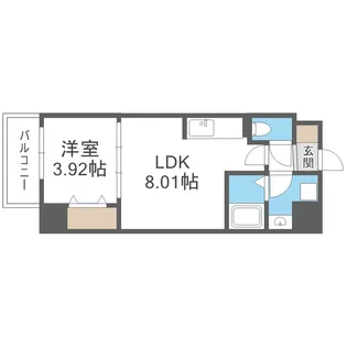 オルフェア都島【5階】の間取り