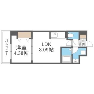 オルフェア都島【4階】の間取り