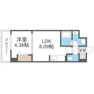 オルフェア都島【2階】の間取り