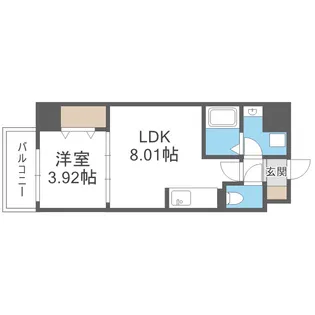 オルフェア都島【2階】の間取り