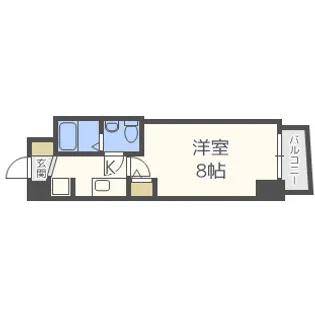 SERENiTE堺筋本町SUD【5階】の間取り