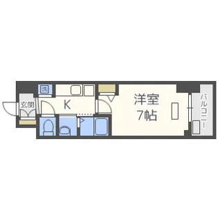 TLRレジデンス本町WEST【12階】の間取り