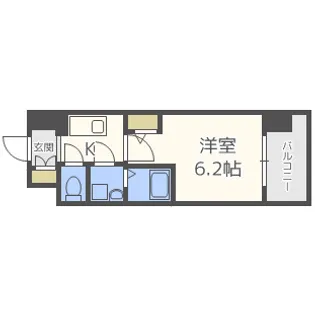 エスリード梅田グレイス【8階】の間取り