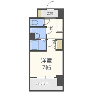 レジュールアッシュ梅田北【10階】の間取り