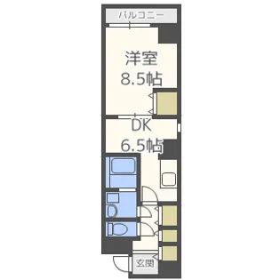 プルミエール南本町【6階】の間取り