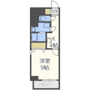 プルミエール南本町【4階】の間取り