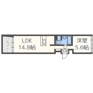 匠空KYOMACHIBORI【5階】の間取り
