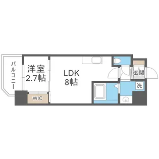 セレニテ夕陽丘エクラ【3階】の間取り