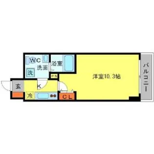 SERENiTE江坂四番館【7階】の間取り