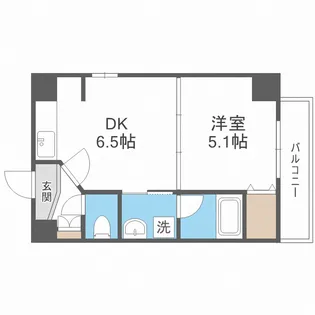 Zeus難波CUBE【7階】の間取り