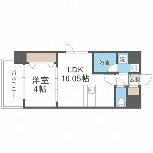 SK RESIDENCES 放出【2階】の間取り