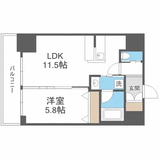 ORSUS新大阪【6階】の間取り