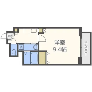 アクティ天満橋【2階】の間取り