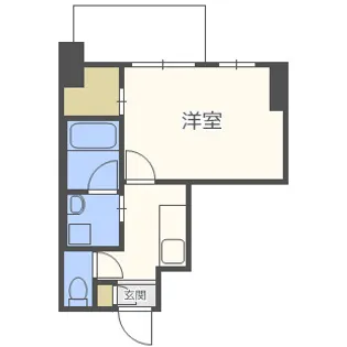 プレジオ東天満【3階】の間取り