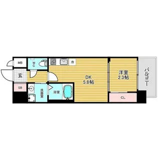 セレニテ南堀江エクラ【3階】の間取り