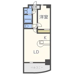 セレッソコート上本町EAST【3階】の間取り