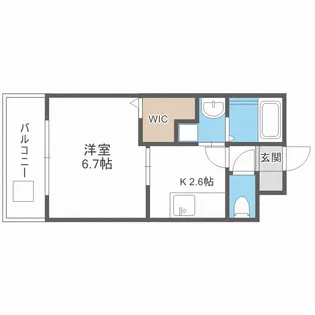 S‐FORT福島La Luna【5階】の間取り