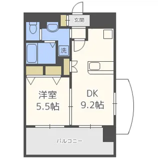Luxe新大阪Ⅱ【9階】の間取り