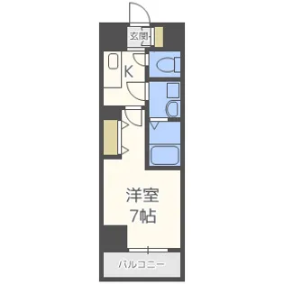 グランルージュ中之島南【3階】の間取り