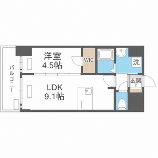 プレサンス DOMECITY コレーレ【11階】の間取り