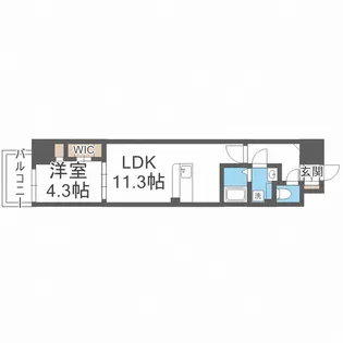 ラ フォルム鎗屋町【5階】の間取り