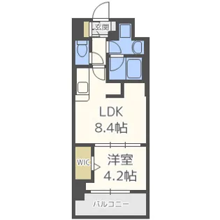 アーバネックス堂島【8階】の間取り