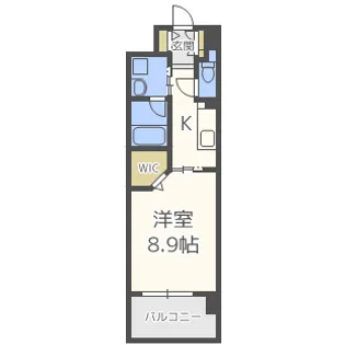 ア・ミュゼ新大阪【10階】の間取り