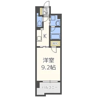 ア・ミュゼ新大阪【9階】の間取り