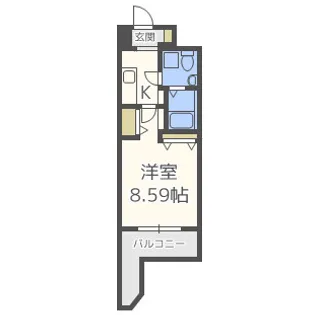 セレニテ新大阪弐番館【12階】の間取り