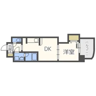 ルクレ新大阪レジデンス【6階】の間取り