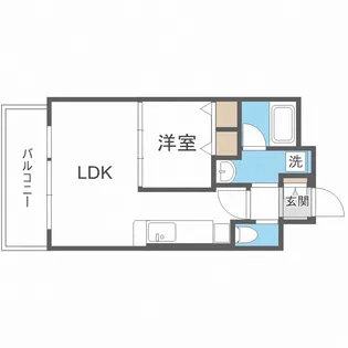 アーバンフラッツ西中島【7階】の間取り