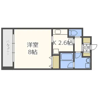 アーバンフラッツ西中島【7階】の間取り