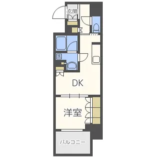 ザ・パークハビオ堂島【6階】の間取り