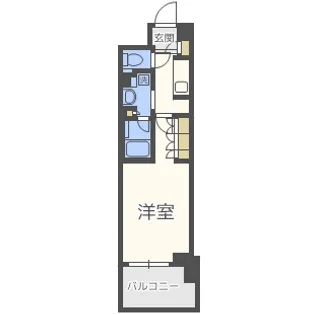 ザ・パークハビオ堂島【8階】の間取り