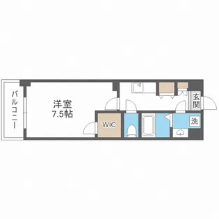 フォーリアライズ大阪ウエストベイ【2階】の間取り
