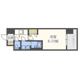 アーデン谷町【7階】の間取り