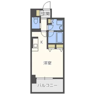 アーバネックス北浜【14階】の間取り