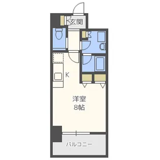アーバネックス北浜【12階】の間取り