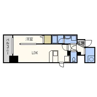 ソシオ心斎橋【6階】の間取り