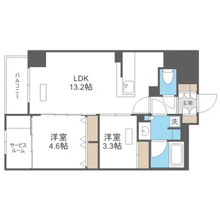 アーバネックス天満橋South【11階】の間取り