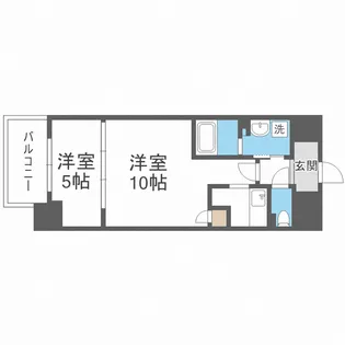 ブリリアントジュネス本町【5階】の間取り