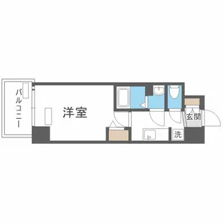 プレサンスOSAKA DOMECITY クロスティ【4階】の間取り