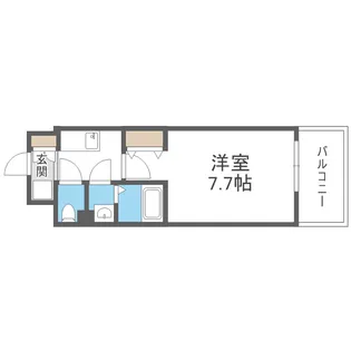 フォーリアライズ弁天町ノビア【4階】の間取り
