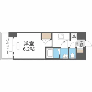 プレサンス難波インフィニティ【3階】の間取り