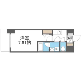 ブランシエスタ天満【8階】の間取り