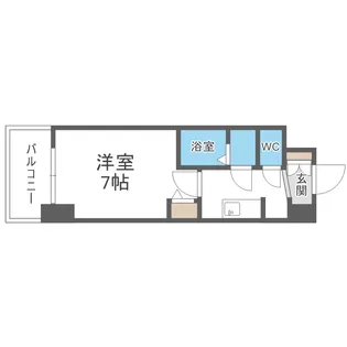 ソルテラスOSAKA緑橋クレアスト【10階】の間取り